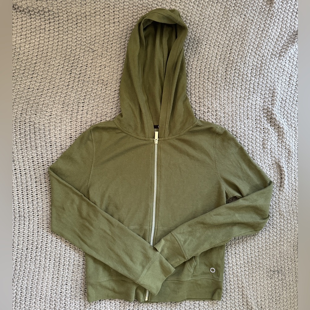 Calvin Klein Performance Green Fitted Hoodie Large